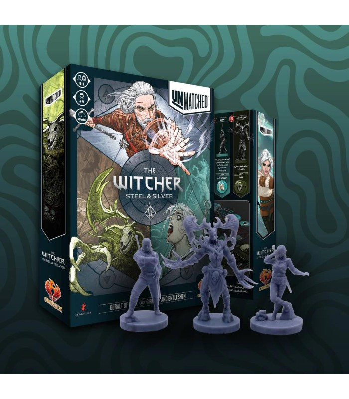 بازی فکری ایرانی مدل بی همتا آنمچد ویچر پولاد و نقره (Unmatched: The Witcher Steel and Silver)