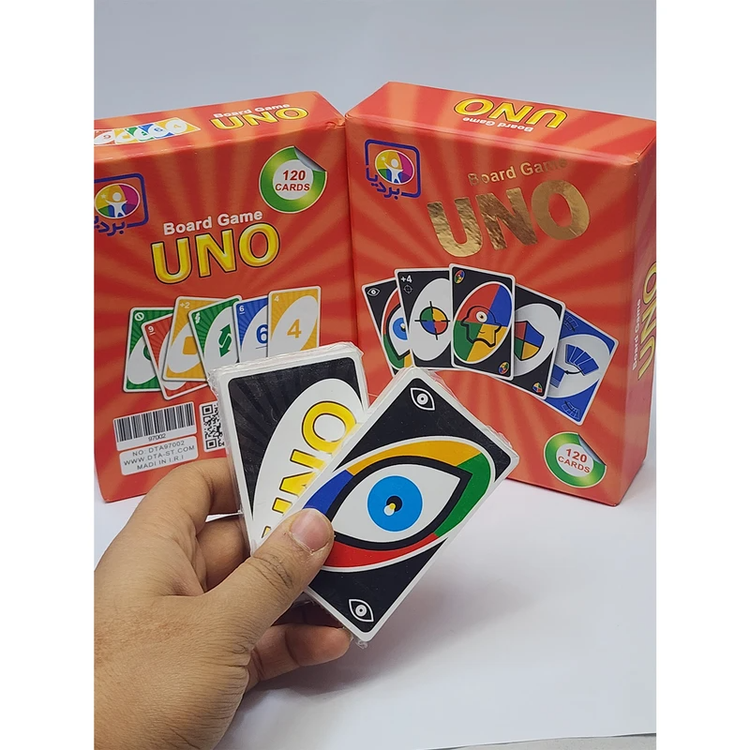 بازی فکری ایرانی مدل اونو بردیا 120 کارتی (UNO 120)