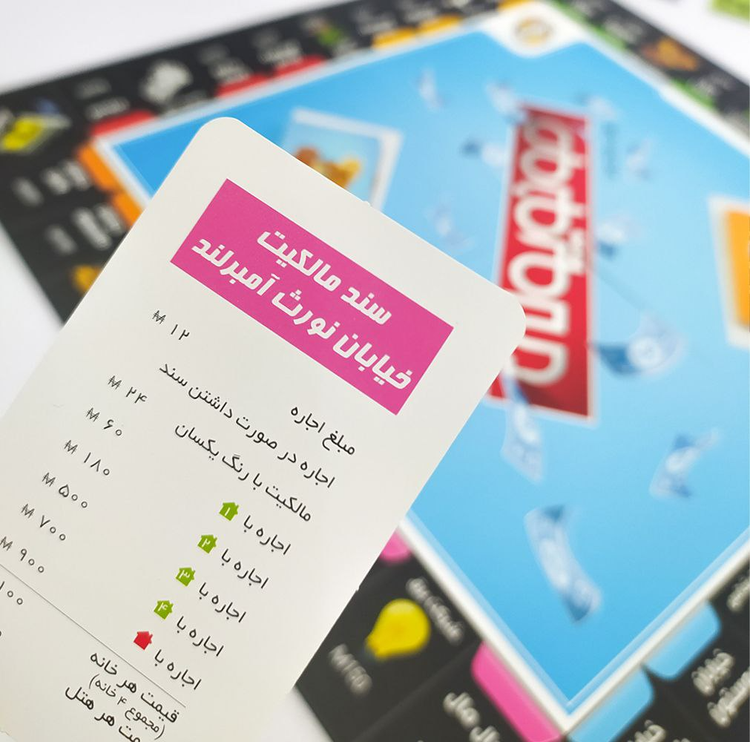 بازی فکری ایرانی مدل مونوپولی بازیمن (Monopoly)